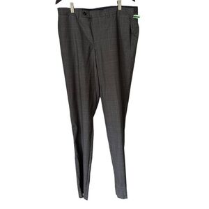 Ted Baker London Jay Ct Grey Plaid Wool Suit Pant Size 35L NWT